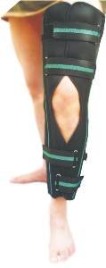 Splint of fixed asset(immobilization) of the knee